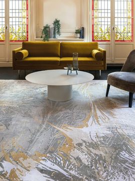 HEVEA SANDCASTLE - Rectangular handmade silk rug by Edition Bougainville - view 3